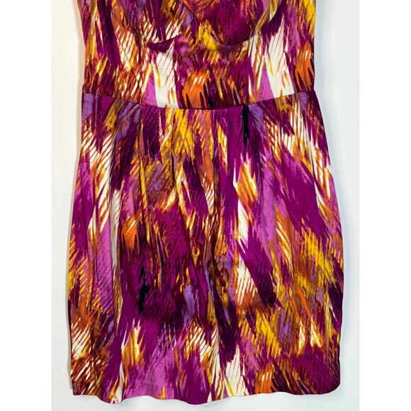 Bisou Bisou Pink Multicolor Strapless Sexy Sweathear Neckline Mini Dress Size 12 - Picture 3 of 8